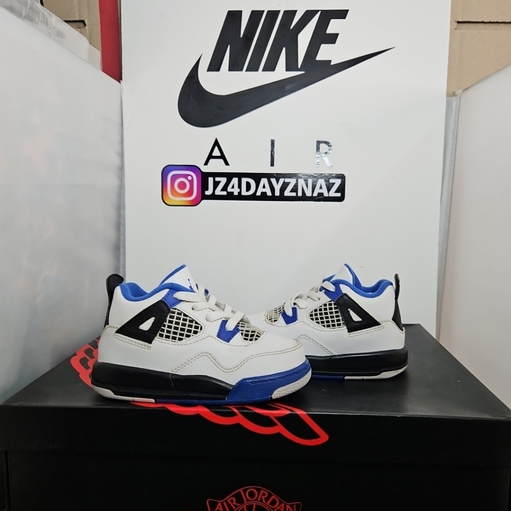 NIKE Air Jordan 4 Retro Motorsport 2017 Toddler Size 7C  Cleanest Pair Here , fi